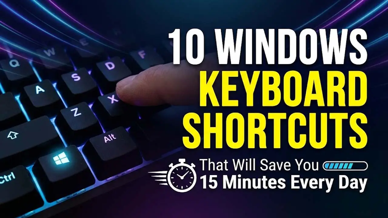 10 Windows Keyboard Shortcuts That Will Save You 15 Minutes Every Day