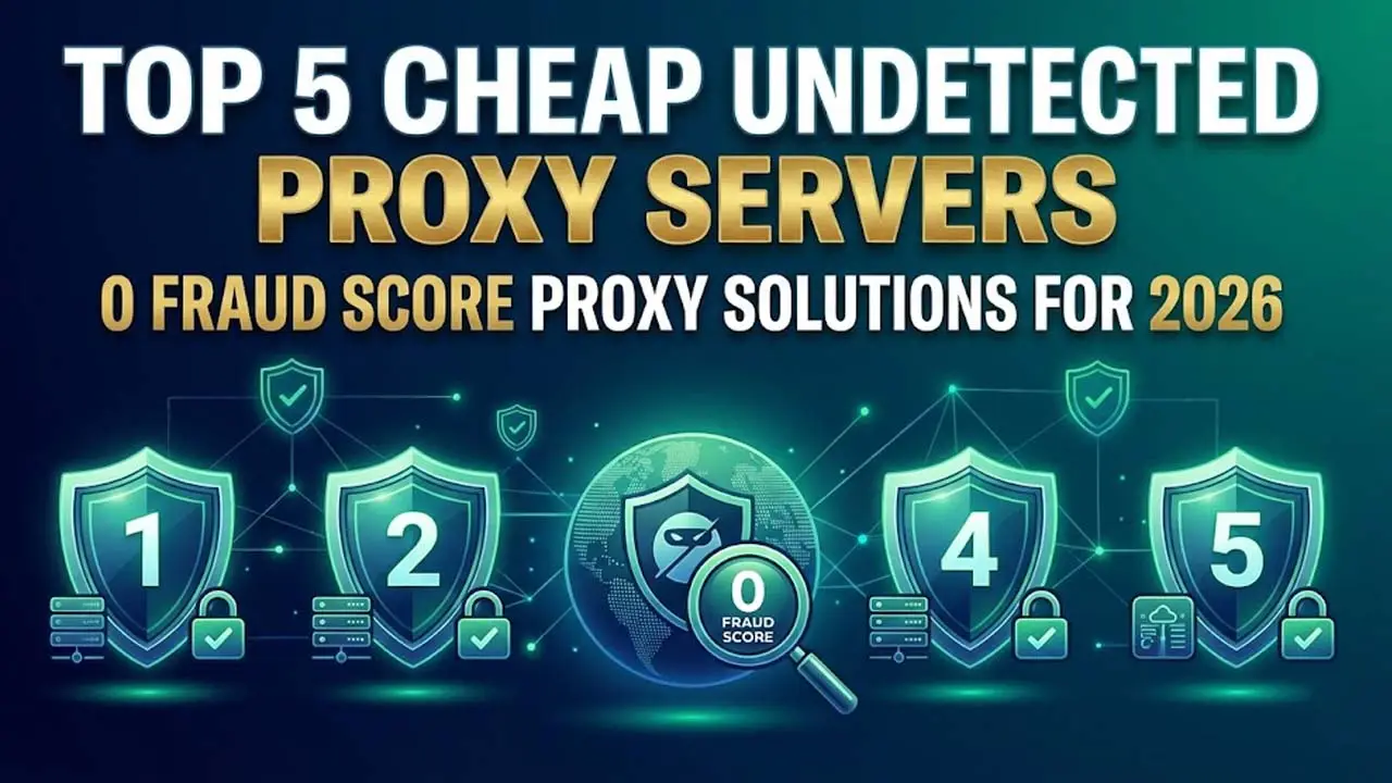 Top 5 Cheap Undetected Proxy Servers: 0 Fraud Score Solutions for 2026